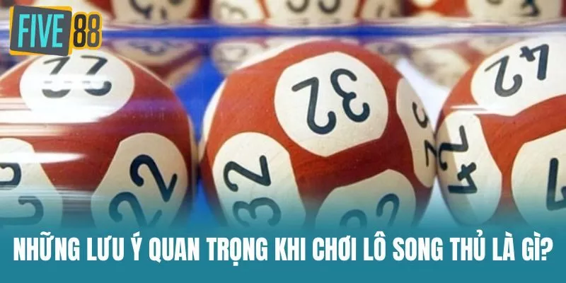 Những Lưu Ý Quan Trọng Khi Chơi Lô Song Thủ Là Gì?